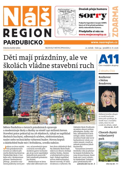 E-magazín Náš Region - Pardubicko 34/2026 - A 11 s.r.o.