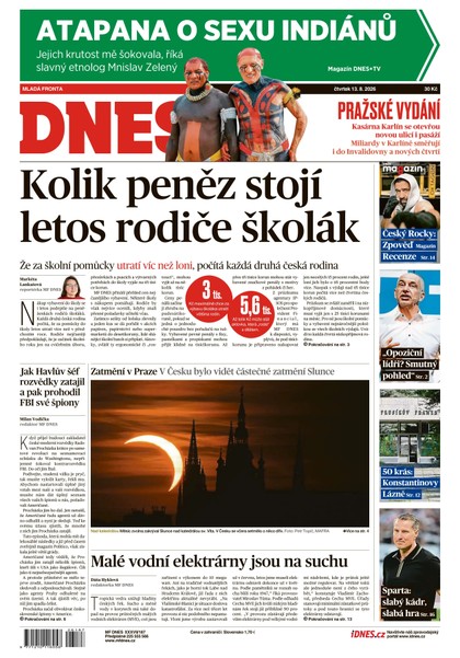 E-magazín MF DNES - 13.08.2026 - MAFRA, a.s.