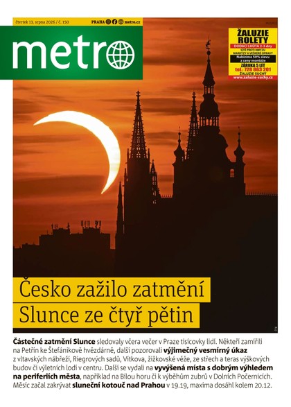 E-magazín METRO - 13.08.2026 - MAFRA, a.s.