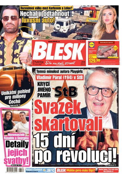 E-magazín Blesk - 13.08.2026 - CZECH NEWS CENTER a. s.