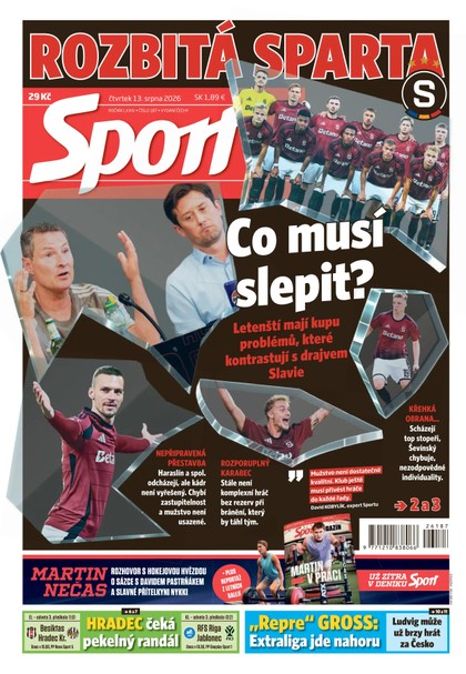 E-magazín Sport - 13.08.2026 - CZECH NEWS CENTER a. s.