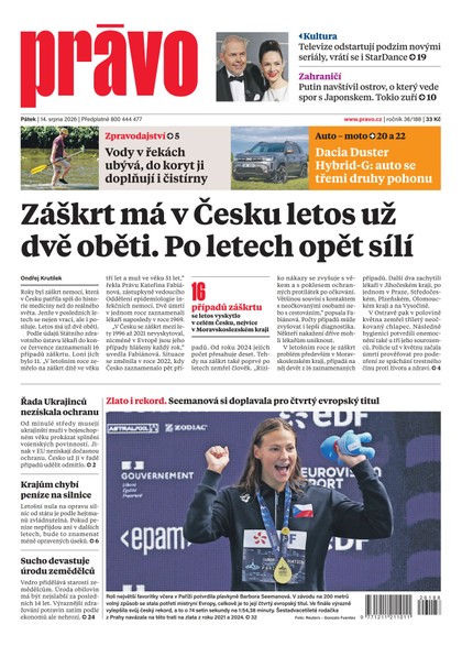 E-magazín Deník Právo - 14.8.2026 - Borgis, a.s.