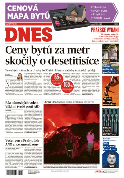 E-magazín MF DNES - 14.08.2026 - MAFRA, a.s.