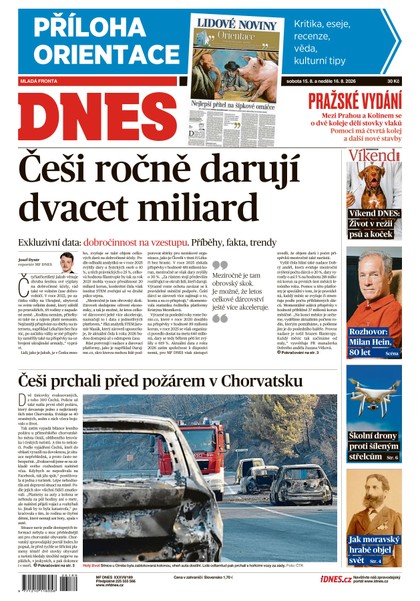 E-magazín MF DNES - 15.08.2026 - MAFRA, a.s.