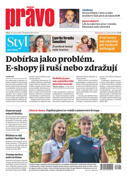 E-magazín Deník Právo - 18.8.2026 - Borgis, a.s.