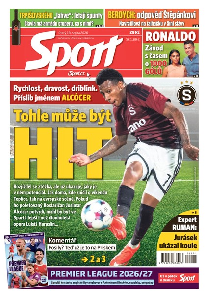 E-magazín Sport - 18.08.2026 - CZECH NEWS CENTER a. s.