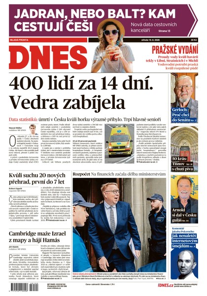 E-magazín MF DNES - 19.08.2026 - MAFRA, a.s.