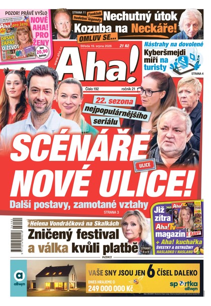 E-magazín AHA! - 19.08.2026 - CZECH NEWS CENTER a. s.