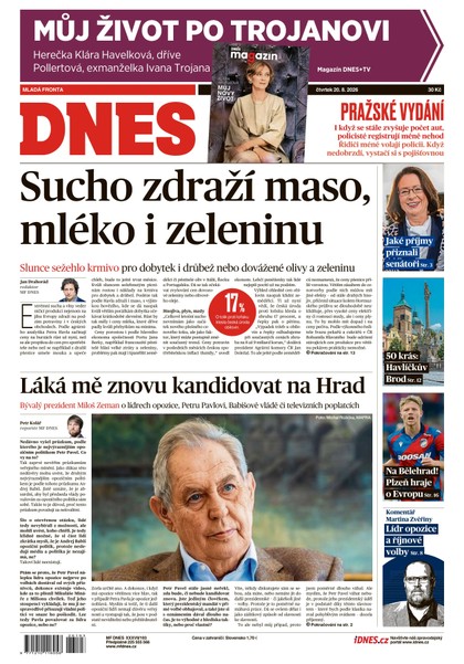 E-magazín MF DNES - 20.08.2026 - MAFRA, a.s.