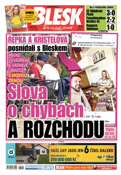 E-magazín Blesk - 21.08.2026 - CZECH NEWS CENTER a. s.