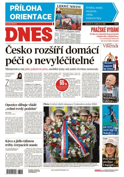 E-magazín MF DNES - 22.08.2026 - MAFRA, a.s.