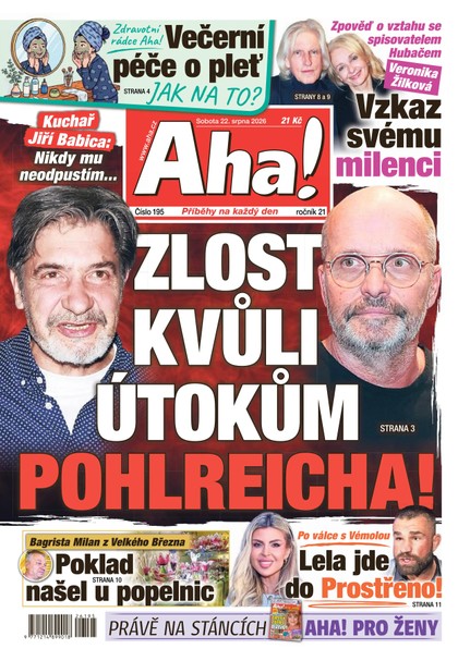 E-magazín AHA! - 22.08.2026 - CZECH NEWS CENTER a. s.