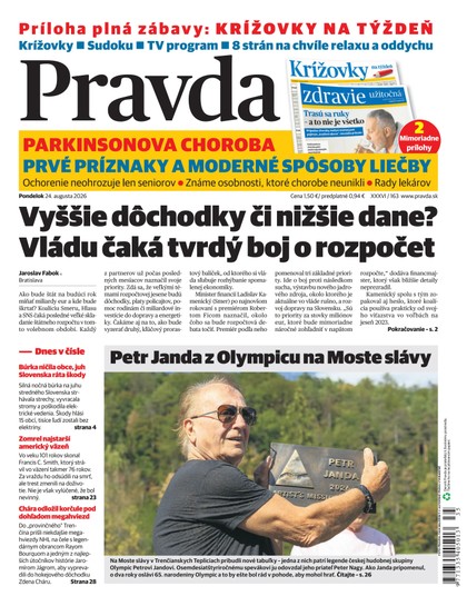 E-magazín Denník Pravda 24. 8. 2026 - OUR MEDIA SR a. s.