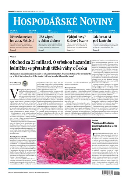E-magazín HN 162 - 24.8.2026 - Economia, a.s.