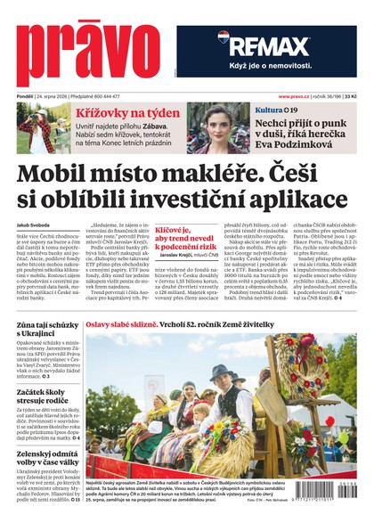 E-magazín Deník Právo - 24.8.2026 - Borgis, a.s.