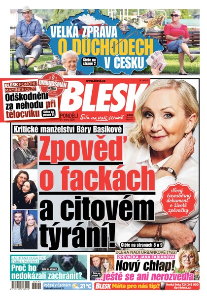 E-magazín Blesk - 24.08.2026 - CZECH NEWS CENTER a. s.