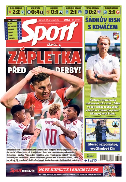 E-magazín Sport - 24.08.2026 - CZECH NEWS CENTER a. s.
