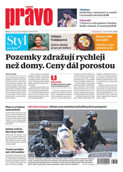 E-magazín Deník Právo - 25.8.2026 - Borgis, a.s.