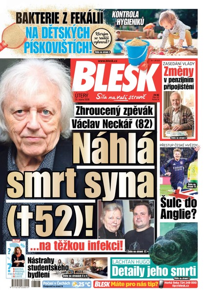 E-magazín Blesk - 25.08.2026 - CZECH NEWS CENTER a. s.