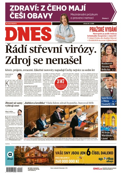 E-magazín MF DNES - 26.08.2026 - MAFRA, a.s.