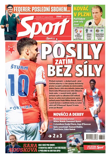 E-magazín Sport - 27.08.2026 - CZECH NEWS CENTER a. s.