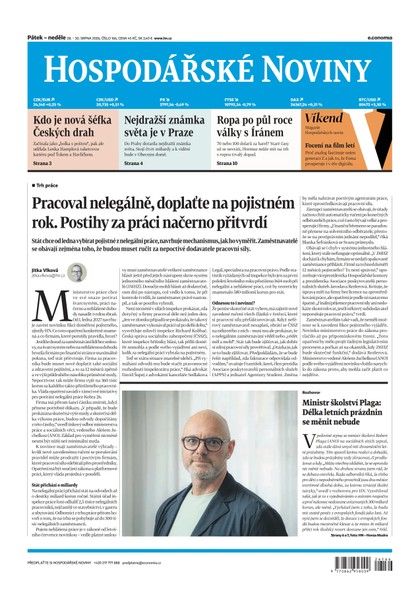 E-magazín HN 166 - 28.8.2026 - Economia, a.s.