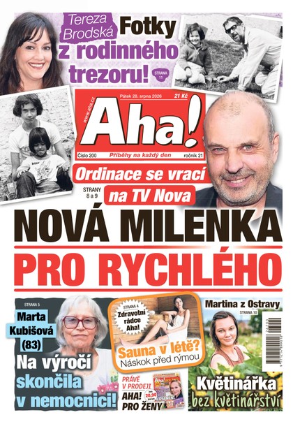 E-magazín AHA! - 28.08.2026 - CZECH NEWS CENTER a. s.