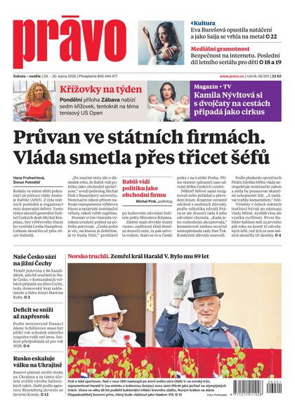 E-magazín Deník Právo - 29.8.2026 - Borgis, a.s.
