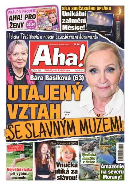 E-magazín AHA! - 29.08.2026 - CZECH NEWS CENTER a. s.