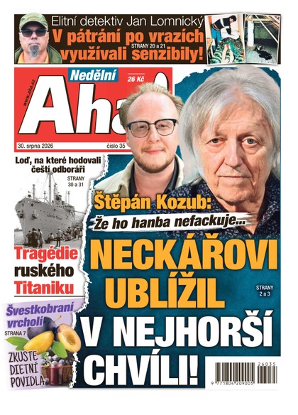 E-magazín NEDĚLNÍ AHA! - 30.08.2026 - CZECH NEWS CENTER a. s.