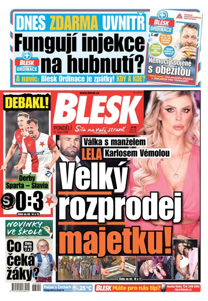 E-magazín Blesk - 31.08.2026 - CZECH NEWS CENTER a. s.