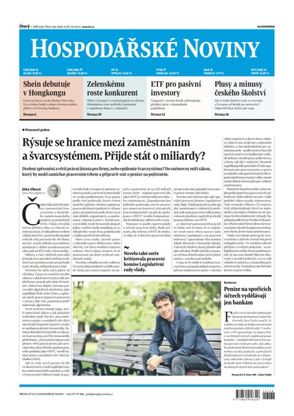 E-magazín HN 168 - 1.9.2026 - Economia, a.s.