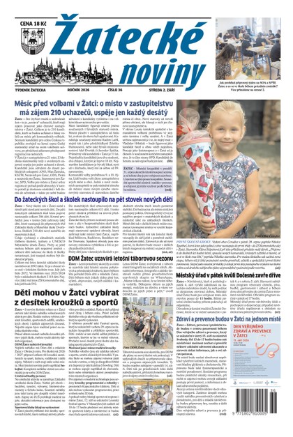 E-magazín Žatecké noviny č. 36/2026 - Ohře Media