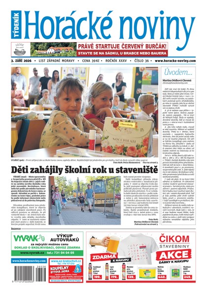E-magazín Horácké noviny 36/2026 - Horácké noviny