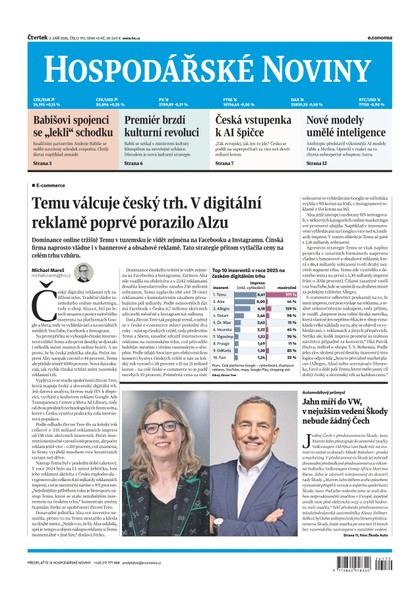 E-magazín HN 170 - 3.9.2026 - Economia, a.s.