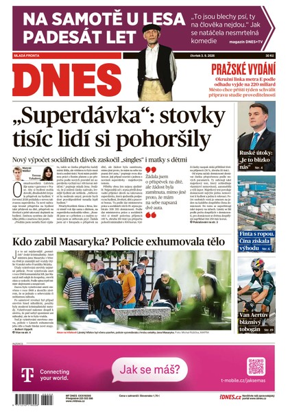 E-magazín MF DNES - 03.09.2026 - MAFRA, a.s.
