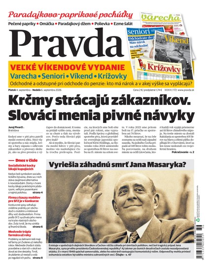 E-magazín Denník Pravda 4. 9. 2026 - OUR MEDIA SR a. s.