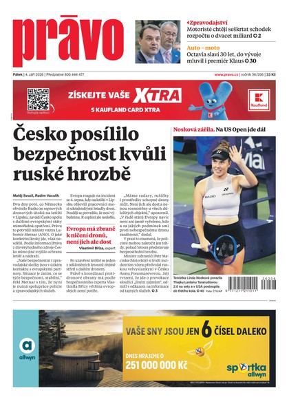 E-magazín Deník Právo - 4.9.2026 - Borgis, a.s.