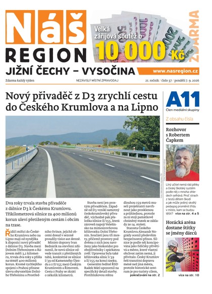 E-magazín Náš Region - Jižní Čechy 37/2026 - A 11 s.r.o.