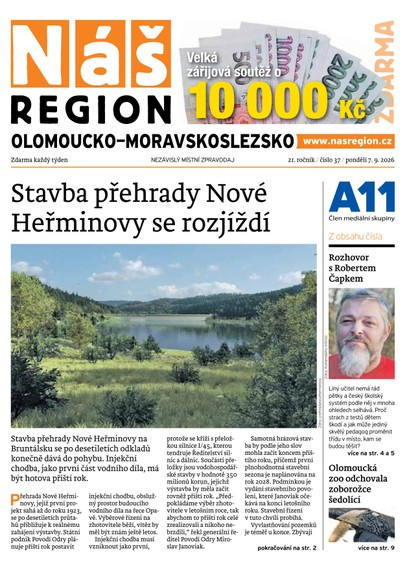 E-magazín Náš Region - Olomoucko/Moravskoslezsko 37/2026 - A 11 s.r.o.