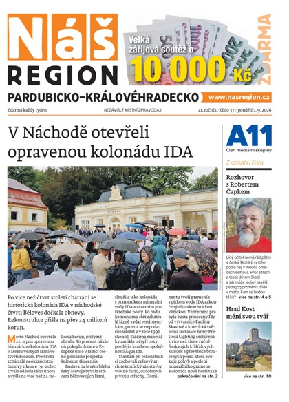 E-magazín Náš Region - Pardubicko/Královéhradecko 37/2026 - A 11 s.r.o.