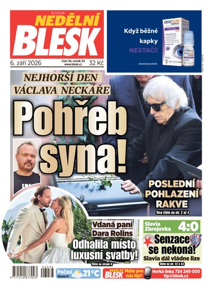 E-magazín NEDĚLNÍ BLESK - 06.09.2026 - CZECH NEWS CENTER a. s.