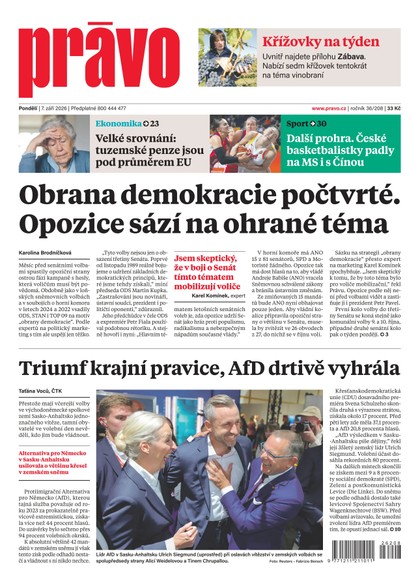 E-magazín Deník Právo - 7.9.2026 - Borgis, a.s.