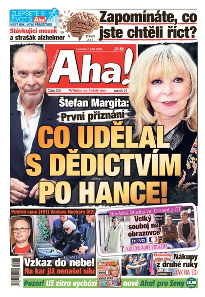 E-magazín AHA! - 07.09.2026 - CZECH NEWS CENTER a. s.