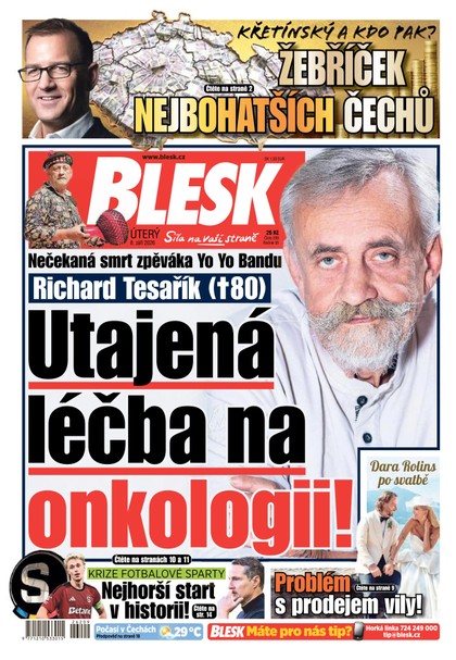 E-magazín Blesk - 08.09.2026 - CZECH NEWS CENTER a. s.