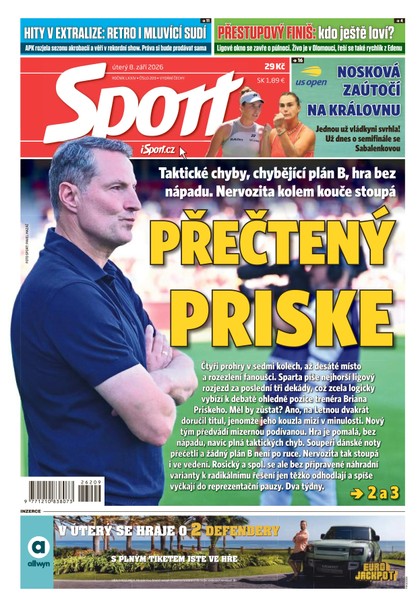 E-magazín Sport - 08.09.2026 - CZECH NEWS CENTER a. s.