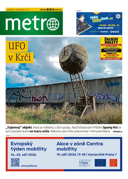E-magazín METRO - 14.09.2026 - MAFRA, a.s.