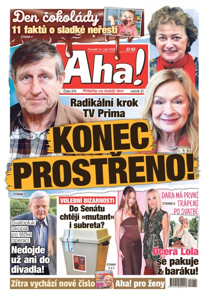 E-magazín AHA! - 14.09.2026 - CZECH NEWS CENTER a. s.