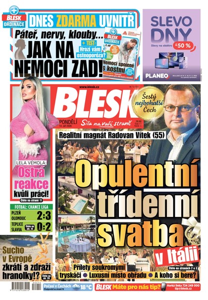 E-magazín Blesk - 14.09.2026 - CZECH NEWS CENTER a. s.