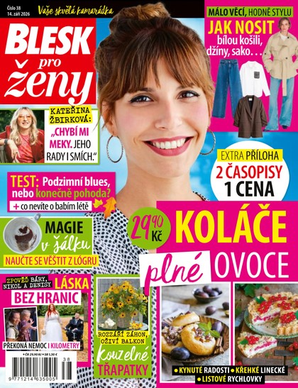 E-magazín BLESK PRO ŽENY - 38/2026 - CZECH NEWS CENTER a. s.